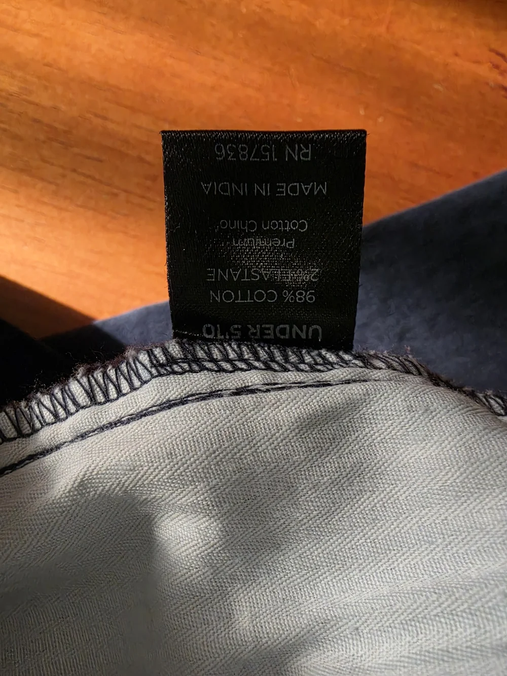 Under 510 Navy Tapered Chino Pants. 34x26